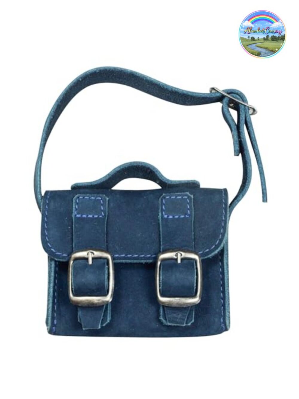 Mini Messenger Bag Handmade Full Grain Leather Crossbody